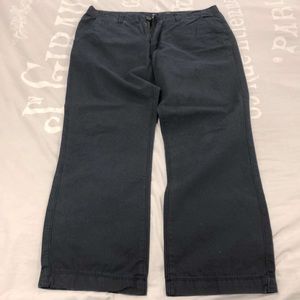 For sale we have a pair of slim fit gap factory navy pants 36 by 32